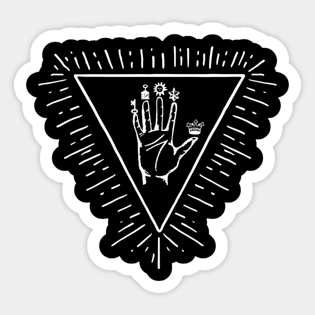 Alchemist The Hand of Philosophy Graphic Sticker by UNDERGROUNDROOTS